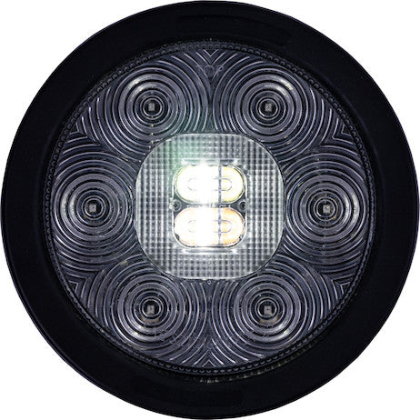 Load image into Gallery viewer, 4 Inch Combination LED Stop/Turn/Tail, Backup, and Amber/Clear Strobe Light with 23 LEDs
