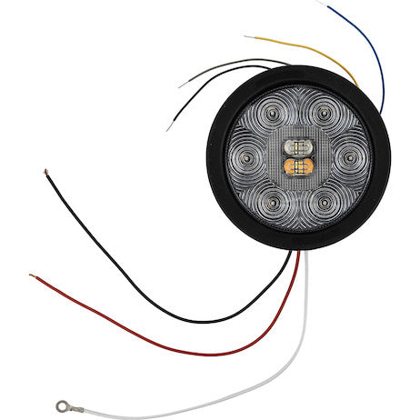 Load image into Gallery viewer, 4 Inch Combination LED Stop/Turn/Tail, Backup, and Amber/Green Strobe Light with 23 LEDs
