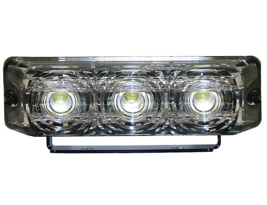 4.375 Inch Clear Rectangular Projector Light With 3 LED