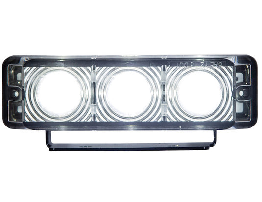 4.375 Inch Clear Rectangular Projector Light With 3 LED