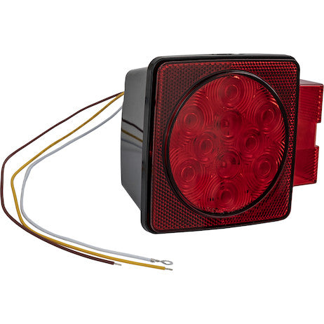 Load image into Gallery viewer, Passenger Side 5 Inch Box-Style LED Stop/Turn/Tail Light for Trailers Over 80 Inches Wide, Rear-Facing
