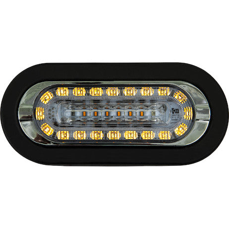 Load image into Gallery viewer, Combination 6 Inch LED Amber Marker Light with Amber Strobe Light
