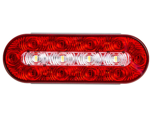 6 Inch Oval LED Combination Stop/Turn/Tail and Backup Light (Light Only)