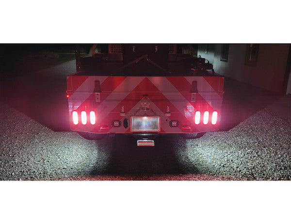 Load image into Gallery viewer, 6 Inch Oval Stop/Turn/Tail + Backup Combination Light with Light Stripe LED Tubes
