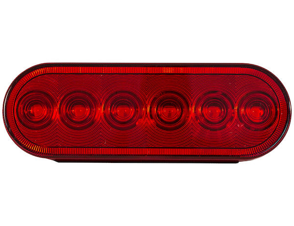Load image into Gallery viewer, 6 Inch Red Oval Stop/Turn/Tail Light With 6 LEDs - Light Only
