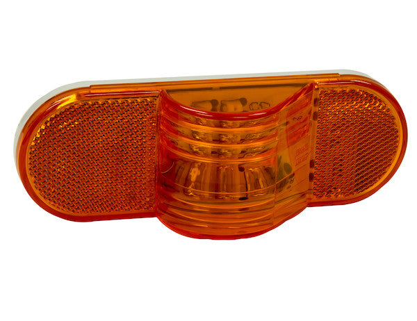 Load image into Gallery viewer, 6 Inch Amber Oval Mid-Turn Signal-Side Marker Light With 9 LED
