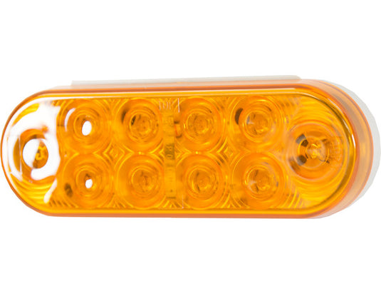6 Inch Amber Oval Turn Signal Light With 10 LED