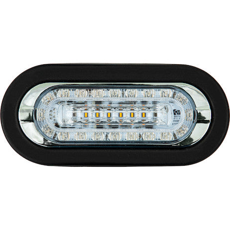 Load image into Gallery viewer, Combination 6 Inch LED Amber Marker Light with Amber/Clear Strobe Light
