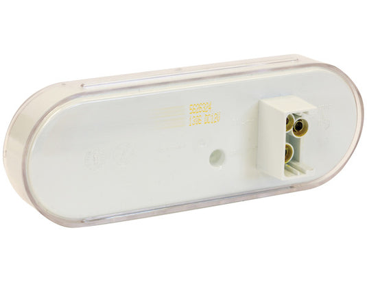 6 Inch Clear Oval Backup Light Kit with 24 LEDs (PL-2 Connection, Includes Grommet and Plug)
