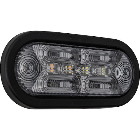Load image into Gallery viewer, 6 Inch Combination LED Stop/Turn/Tail, Backup, and Amber/Clear Strobe Light with 22 LEDs
