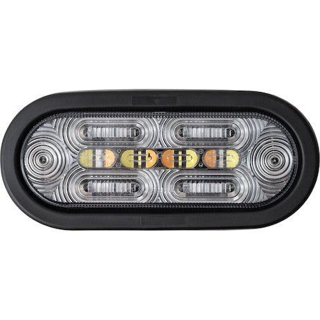 6 Inch Combination LED Stop/Turn/Tail, Backup, and Amber/Green Strobe Light with 22 LEDs