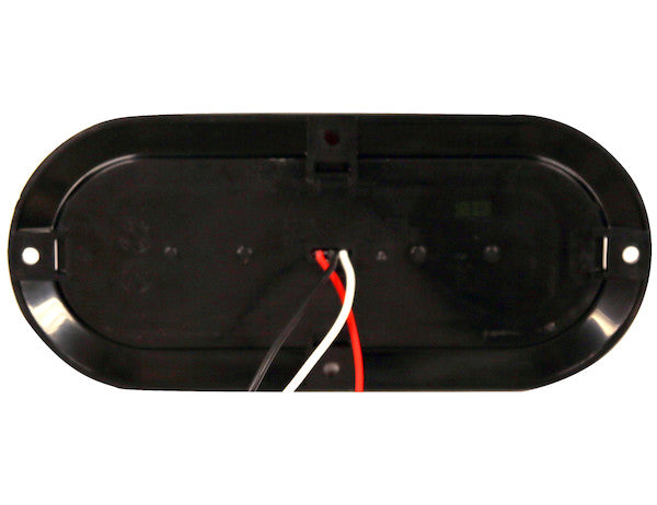 Load image into Gallery viewer, 6 Inch Red Oval Stop/Turn/Tail Surface Mount Light Kit with 10 LEDs (PL-3 Connection, Includes Grommet and Plug)
