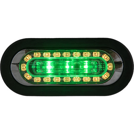 Load image into Gallery viewer, Combination 6 Inch LED Amber Marker Light with Amber/Green Strobe Light

