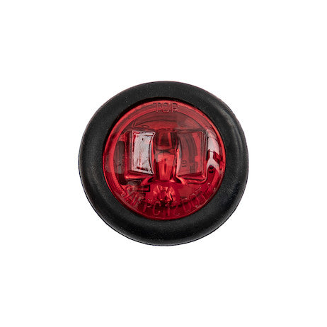 Load image into Gallery viewer, .75 Inch Round Marker Clearance Lights - 1 LED Red With Male Bullets
