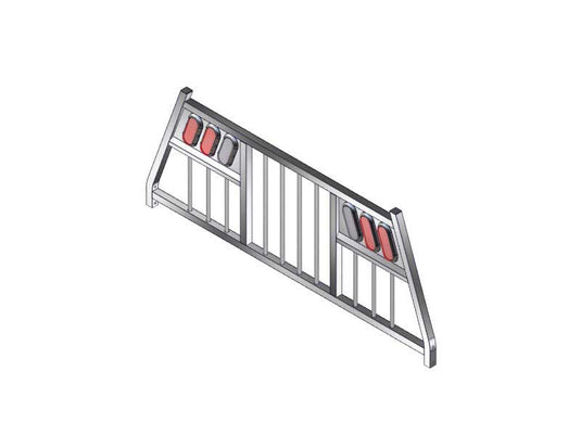 Full Bar LED Headache Rack (Cab Guard) for 1999-2025 Ford Super Duty