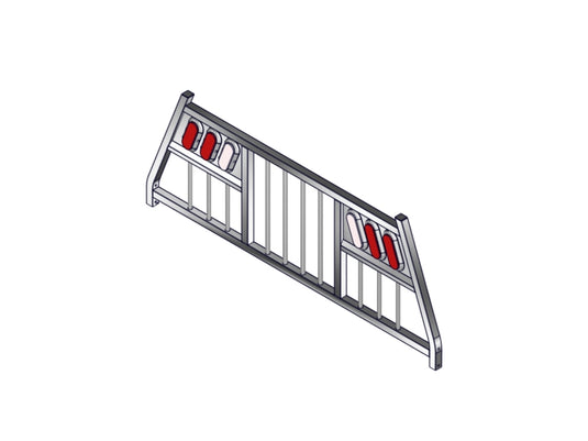 Full Bar LED Headache Rack for 2002-2025 Ram 1500/2500/3500 & 2020-2025 Chevrolet Silverado / GMC Sierra 2500/3500