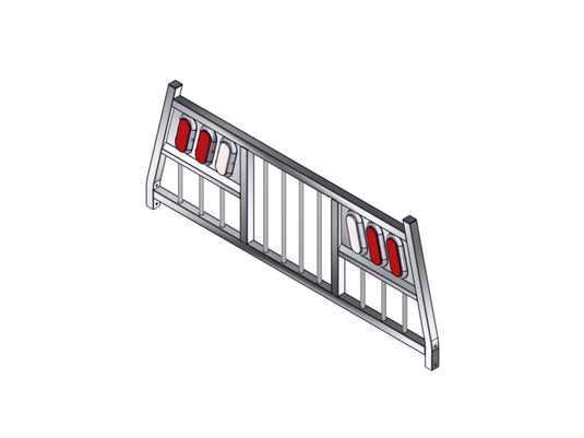 Full Bar LED Headache Rack for 2005-2025 Toyota Tacoma & 2004-2012 Chevrolet Colorado / GMC Canyon, Ram Dakota