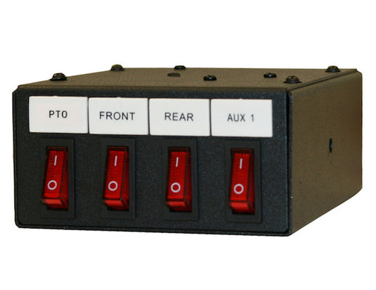4 Function Backlit Pre-Wired Switch Box Fused With Relay And Circuit Breaker
