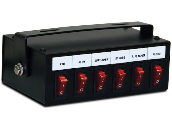 Load image into Gallery viewer, 6 Function Backlit Pre-Wired Switch Box Fused With Relay And Circuit Breaker
