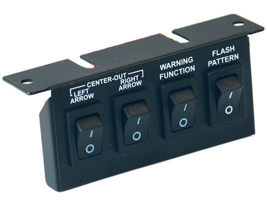 Black 4-Switch Panel 3-On/Off 1-Momentary