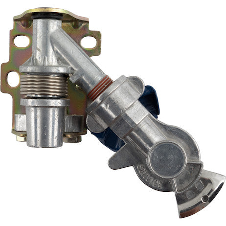 Gladhand Blue / Service Connection - 45 Degree Spring Loaded Swing Away