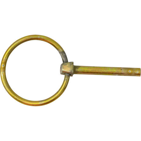 Load image into Gallery viewer, Yellow Zinc Plated Linch Pin - 3/16 Diameter x 1-3/8 Inch Long with Ring
