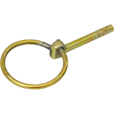 Load image into Gallery viewer, Yellow Zinc Plated Linch Pin - 3/16 Diameter x 1-3/8 Inch Long with Ring
