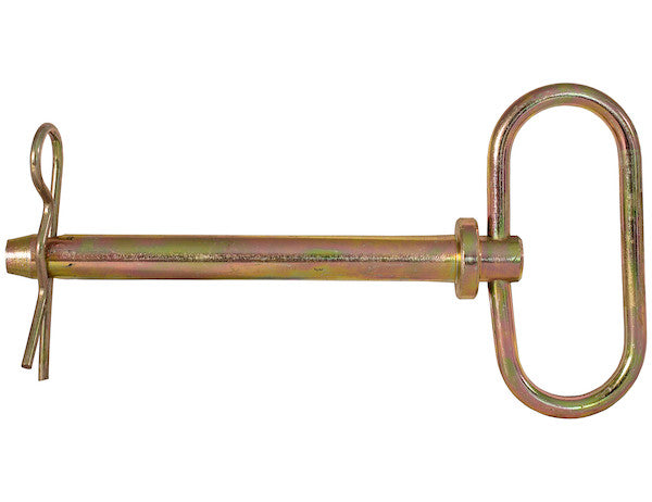 Load image into Gallery viewer, Yellow Zinc Plated Hitch Pins - 5/8 Diameter x 6-1/4 Inch Usable Length
