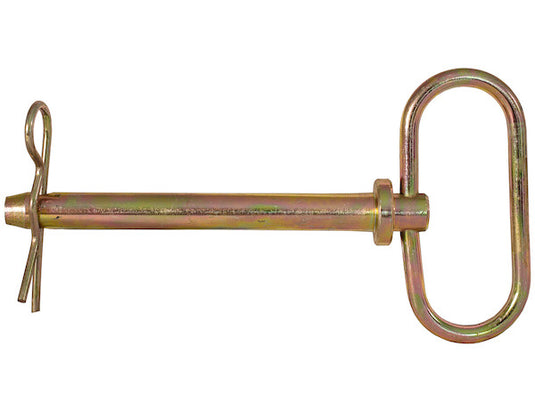 Yellow Zinc Plated Hitch Pins - 5/8 Diameter x 6-1/4 Inch Usable Length
