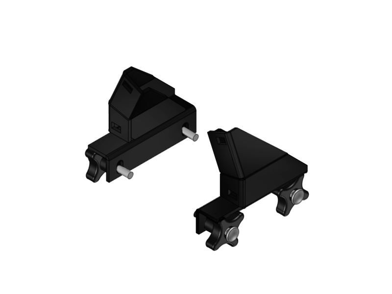 Load image into Gallery viewer, Rear Rack Install Kit for 2004-2025 Ford F-150 &amp; 1999-2025 Ford Super Duty &amp; 2007-2022 Toyota Tundra - Black Powder Coat
