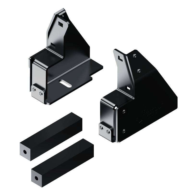 Load image into Gallery viewer, Stand-Alone Rear Rack Install Kit for 2015-2025 Ford F-150 - Black Powder Coat
