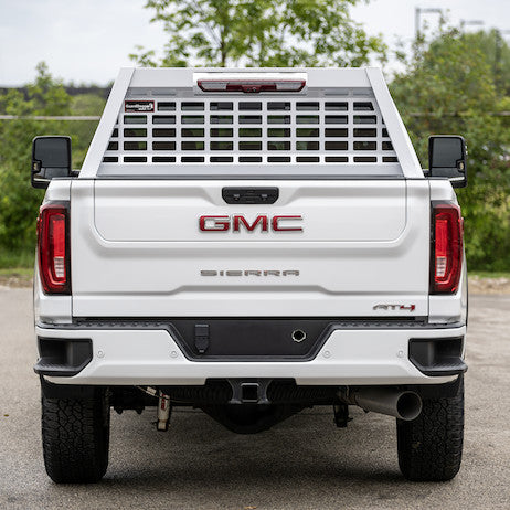Load image into Gallery viewer, 23.00-inch Tall Gloss White Heavy-Duty Steel GuardDogg Pickup Truck Headache Rack Bundle with Mounting Brackets
