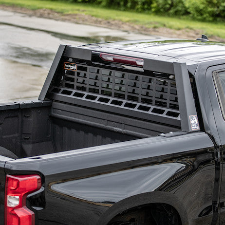 25.00-inch Tall Matte Black Heavy-Duty Steel GuardDogg Pickup Truck Headache Rack Bundle with Mounting Brackets