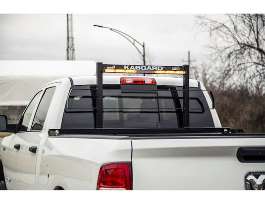 71 Inch KabGard Heavy-Duty Steel Pickup Truck Headache Rack Bundle with Standard Mounting Brackets