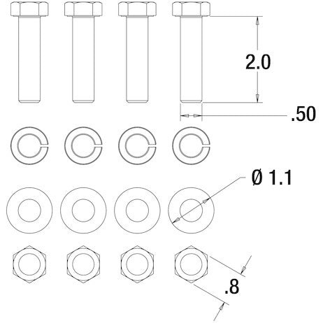 Load image into Gallery viewer, Pintle/Combination Hitch Mounting Kit (BH8, PH5, PH8, PH15)
