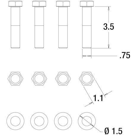 Pintle Hook Mounting Kit