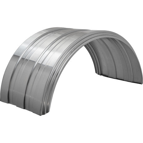 Ribbed Aluminum Fender - 41" x 19", Fits 19.5" Wheels
