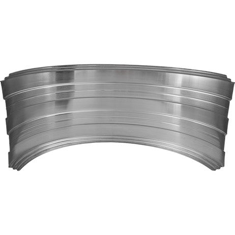 Ribbed Aluminum Fender - 41" x 19", Fits 19.5" Wheels