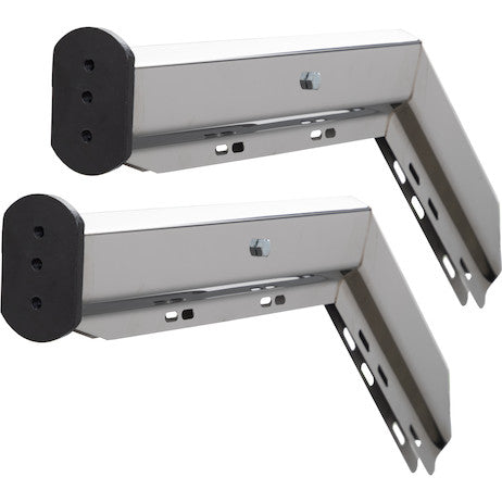 Load image into Gallery viewer, Spring-Loaded Mud Flap Hanger - Angled, SST
