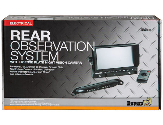 Backup Camera System with License Plate Night Vision Backup Camera