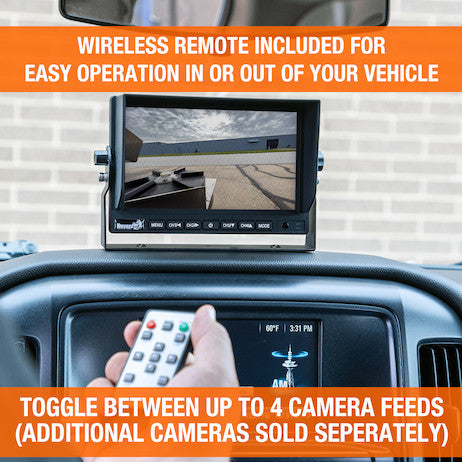 Quad Screen Backup Camera System with Backup Camera