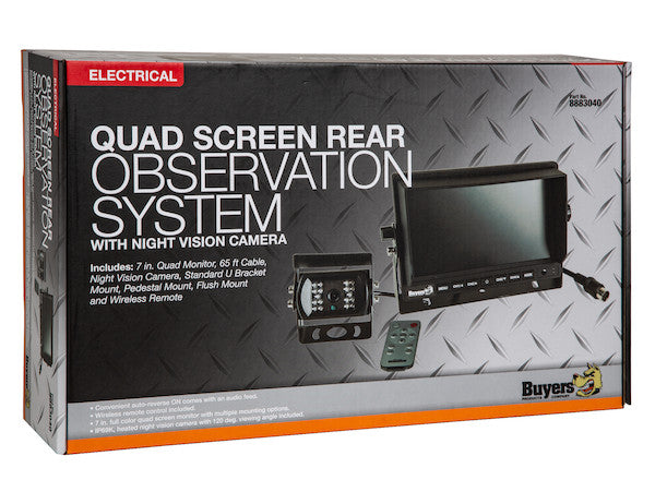 Load image into Gallery viewer, Quad Screen Backup Camera System with Backup Camera
