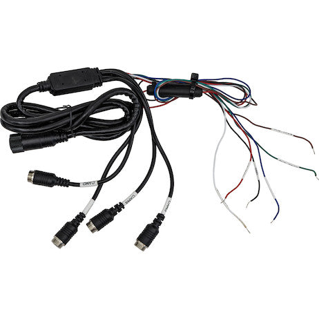 Backup Camera System with Heated Night Vision Camera, Quad Screen View, and DVR