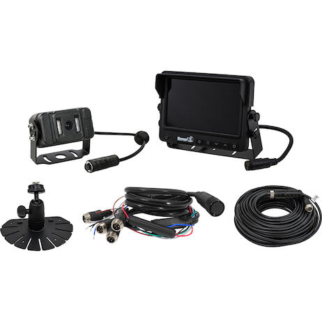 Load image into Gallery viewer, Backup Camera System with Heated Night Vision Camera, Quad Screen View, and DVR
