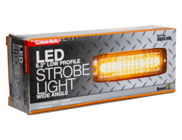 Load image into Gallery viewer, Ultra Thin Wide Angle 5 Inch Amber LED Strobe Light
