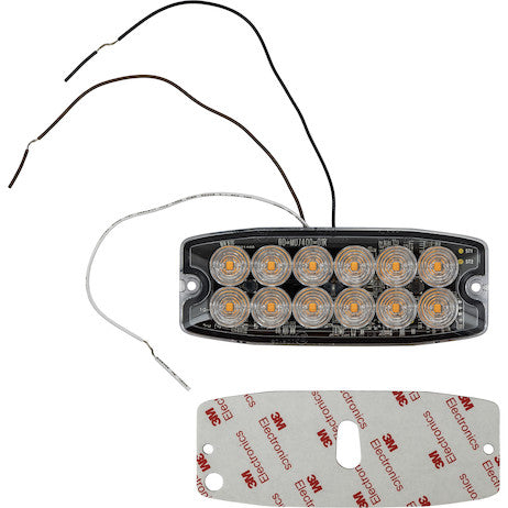 Load image into Gallery viewer, Amber Dual Row Ultra Thin 5 Inch LED Strobe Light
