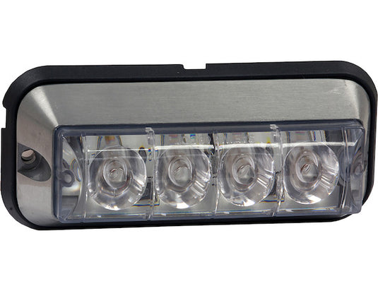Amber Raised 5 Inch LED Strobe Light