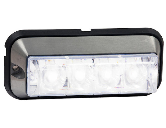 Clear Raised 5 Inch LED Strobe Light