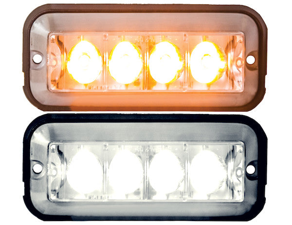 Load image into Gallery viewer, Amber Raised 5 Inch LED Strobe Light

