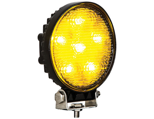 Post-Mounted 4.5 Inch Amber LED Strobe Light